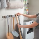 Ver imagem 6 de Organizador de Vassouras Parede Reforçado Aço Inox Premium