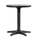 Ver imagem 1 de Mesa Redonda Sol Praia Piscina Plastex Resistente Preta