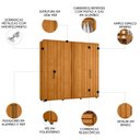 Ver imagem 3 de Guarda Roupa Casal 250cm com 6 Portas Vibe Cinamomo Z10 - Mpozenato