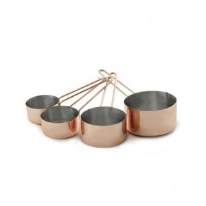 Kit com 4 Xicaras Medidoras Bronze - Mimo Style
