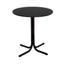 Ver imagem 2 de Conjunto Mesa de Jantar Redonda Preta com 4 Cadeiras Estofada Preta Encosto Madeira Urban