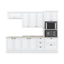 Ver imagem 3 de Cozinha Completa Americana (2 Aéreos, 2 Balcões, 1 Paneleiro, 2 Complemento) 7 Peças Branco -