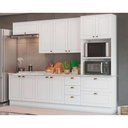 Ver imagem 1 de Cozinha Completa Americana (2 Aéreos, 2 Balcões, 1 Paneleiro, 2 Complemento) 7 Peças Branco -