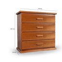 Ver imagem 4 de Cômoda Cambuca c/Dispositivo Secreto 100% madeira 