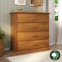 Ver imagem 2 de Cômoda Cambuca c/Dispositivo Secreto 100% madeira 