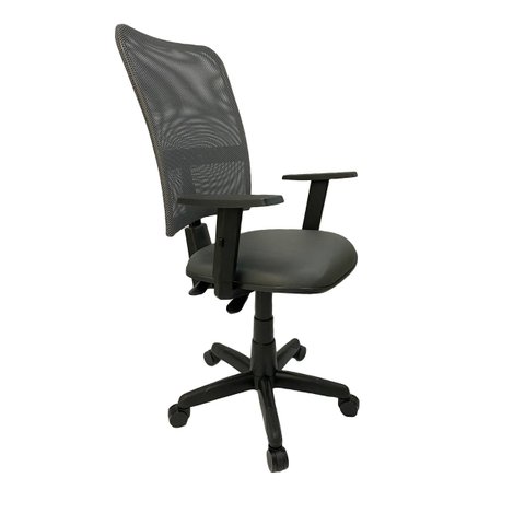 Cadeira Gerente Jupter Tela Back System com Braço Regulável Cinza
