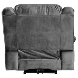 Poltrona do Papai Reclinável Elétrica com Entrada Usb Simon F05 Veludo Cinza - Lyam Decor - 6 Poltrona do Papai Reclinável Elétrica com Entrada Usb Simon F05 Veludo Cinza - Lyam Decor - 6