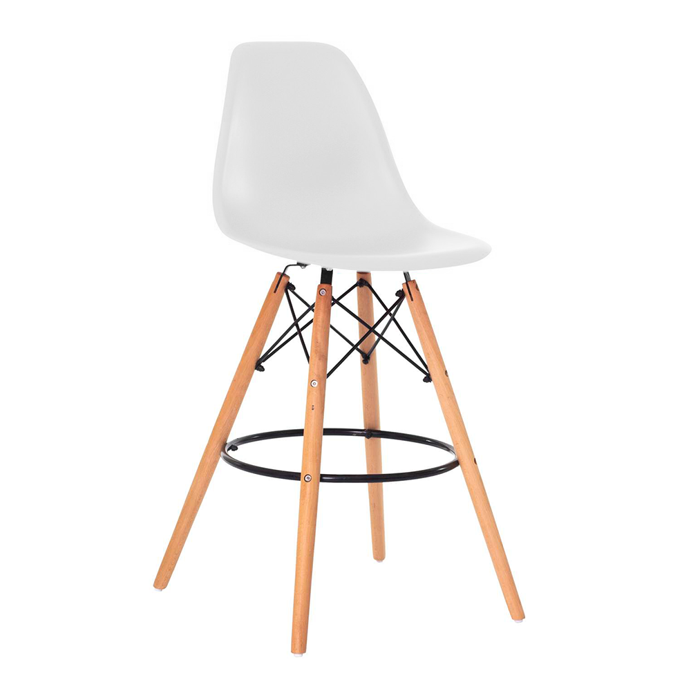 Banqueta Design Eiffel Charles Eames Branca