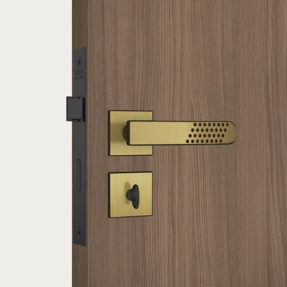 Ver imagem 3 de Fechadura Stam Externa 823/21 Roseta Quadrada Oxidado E-coat