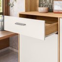 Ver imagem 5 de Armário de Cozinha 6 Portas 1 Gaveta Erva Doce 120 Branco/Freijó/Off White Cristal