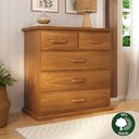 Ver imagem 2 de Cômoda 1x1 com 05 Gavetas - 100% madeira 