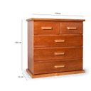 Ver imagem 4 de Cômoda 1x1 com 05 Gavetas - 100% madeira 