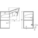 Ver imagem 5 de Articulador Free Fold 710-790mm | 8,7 a 17,2 Kg para Portas com Duas Folhas Iguais Hafele 01 Conjunt