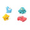Kit Brinquedos Bichinhos Turminha Fundo do Mar para Banho de Borracha Infantil Bebê com 4 Unid - 1