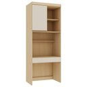 Ver imagem 1 de Bancada de Estudos Mônaco Moderno 1 Gaveta MDP 90cm Off White Luciane Móveis