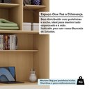 Ver imagem 5 de Bancada de Estudos Mônaco Moderno 1 Gaveta MDP 90cm Off White Luciane Móveis