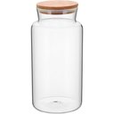 Ver imagem 1 de Pote 26x13x13cm 2,8l Borosilicato Transp com Tampa Bambu