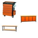 Ver imagem 1 de Conjunto Bancada para Ferramentas 200cm Carro de Ferramentas Profissional 5 Gavetas Presto