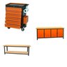 Conjunto Bancada para Ferramentas 200cm Carro de Ferramentas Profissional 6 Gavetas Presto - 1