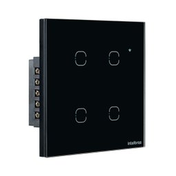 Interruptor Touch Smart Wi-fi Intelbras Ews 1004 Preto - 7