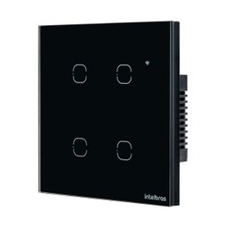 Interruptor Touch Smart Wi-fi Intelbras Ews 1004 Preto - 6