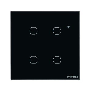 Interruptor Touch Smart Wi-fi Intelbras Ews 1004 Preto
