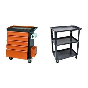 Conjunto 2 Carros de Ferramentas Profissional 5 Gavetas Presto