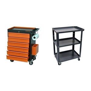 Conjunto 2 Carros de Ferramentas Profissional 6 Gavetas Presto