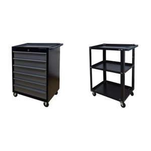 Conjunto 2 Carros de Ferramentas Profissional 6 Gavetas Presto