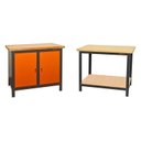 Ver imagem 1 de Conjunto 2 Bancadas de Ferramentas Profissional Fechada 110cm Presto