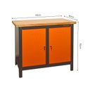 Ver imagem 6 de Conjunto 2 Bancadas de Ferramentas Profissional Fechada 110cm Presto