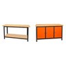 Conjunto 2 Bancadas de Ferramentas Profissional Fechada 150cm Presto - 1