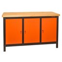 Ver mais imagens de Conjunto 2 Bancadas de Ferramentas Profissional Fechada 150cm Presto