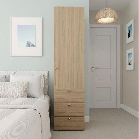 Módulo 45x180 1 Porta 3 Gavetas Frame CabeCasa MadeiraOriginals