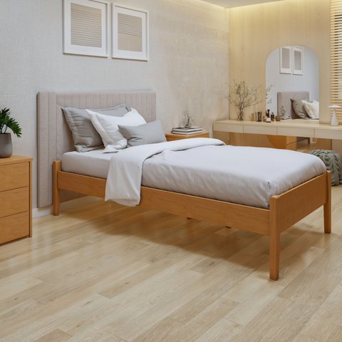 Cama Solteiro Turca Slim em Madeira Maciça