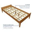 Ver imagem 5 de Cama Solteiro Turca Slim em Madeira Maciça