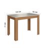 Conjunto Sala de Jantar 1 Mesa Tampo MDP Retangular 4 Cadeiras Versalhes - 4