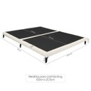 Ver imagem 4 de Cama Japonesa King Size Veneza 200cm Base Box Orgânica Bouclê Estofada Pés de Ferro:Bouclê Bege Clar