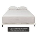 Ver imagem 5 de Cama Japonesa King Size Veneza 200cm Base Box Orgânica Bouclê Estofada Pés de Ferro:Bouclê Bege Clar