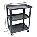 Ver imagem 5 de Conjunto 1 Bancada Profissional Cm 1 Carro Aberto em Aço para Ferramentas Presto