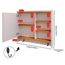 Ver imagem 6 de Espelheira de Banheiro Armarinho Suspenso com Porta Ganchos Prateleira Organizadora Genova - Off Whi