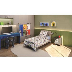 Jogo de Cama 100% Algodão Solteiro Estampado Avengers 3 peças- Lepper