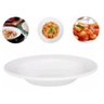 Jogo de 8 Prato Fundo Sopa Massa Branco Ceramica - Porcelart - 2