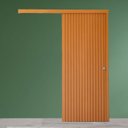 Ver imagem 3 de Porta de Correr de Madeira Ripada Completa 210x82cm com Fechadura e Ferragens