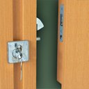 Ver imagem 5 de Porta de Correr de Madeira Ripada Completa 210x82cm com Fechadura e Ferragens