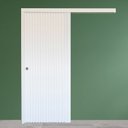 Ver imagem 3 de Porta de Correr de Madeira Ripada Completa 210x82cm com Fechadura e Ferragens