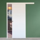 Ver imagem 2 de Porta de Correr de Madeira Ripada Completa 210x82cm com Fechadura e Ferragens