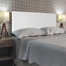 Cabeceira Estofada para Cama Luxo Lisa Clean Corino Rbl:queen Tradicional/branco - 2