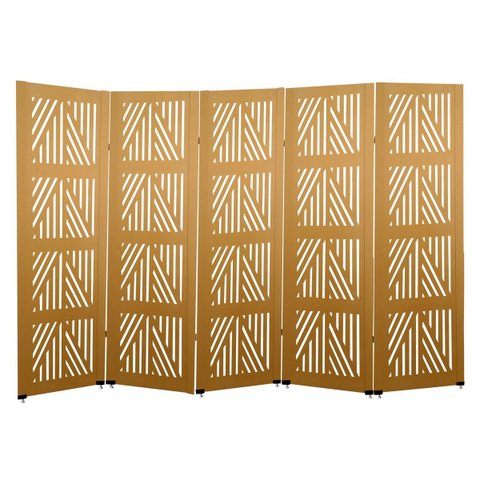 Biombo Mauri 5 Folhas c/ 10 Pezinhos