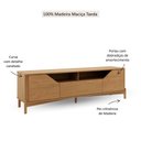 Ver imagem 3 de Rack Bancada TV até 80" 3310U Nest Madeira Maciça 2 Portas e 1 Gaveta Tauari Finestra